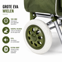HEM HEM Boodschappentrolley 40L Groen - Boodschappenkar Op Wielen - Shopping Trolley - Boodschappenwagen - Opvouwbare Boodschappentas - Roltas Voor Boodschappen, Markt En Camping - Met HEM Microvezeldoekje