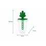 HEM HEM IJsvormpjes Set 4 Stuks - Cactus IJslollymaker - Herbruikbare Waterijs Maker Voor Kinderen - Zelf IJsjes Maken - Fruitijs, Smoothie IJs En Yoghurtijs