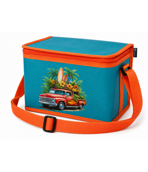 CUHOC CUHOC Koeltas 4 Liter pick-up truck - Koelbox Tas - Thermotas - Lunchtas - Lunch Bag - Picknicktas - Camping Koeltas - Schouderriem - 21x15x15 cm - Oranje