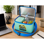 CUHOC CUHOC Koeltas 4 Liter bus - Thermotas - Lunchtas - Koelbox Tas - Lunch Koeltas - Picknicktas - Strandtas - Schouderriem - 21x15x15 cm - Blauw