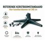 HEM HEM Kerstboomstandaard Roterend – Elektrische Kerstboomvoet – Draaiende Kerstboomhouder – Kunstkerstboom tot 240 cm – 35 kg - Geleverd met HEM Microvezeldoek