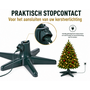 HEM HEM Kerstboomstandaard Roterend – Elektrische Kerstboomvoet – Draaiende Kerstboomhouder – Kunstkerstboom tot 240 cm – 35 kg - Geleverd met HEM Microvezeldoek