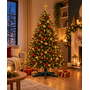 HEM HEM Kerstboomstandaard Roterend – Elektrische Kerstboomvoet – Draaiende Kerstboomhouder – Kunstkerstboom tot 240 cm – 35 kg - Geleverd met HEM Microvezeldoek