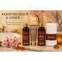 HEM HEM Verzorgingsset Dames Rood – Kersenbloesem & Amber – Douchegel, Bad- en Douchegel, Bodylotion & Handdoek – Inclusief HEM Microvezeldoekje