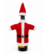 HEM Wijnfles Kerstdecoratie Kerstmanpak met muts