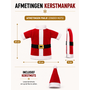 HEM HEM Wijnfles Kerstdecoratie Set 2 Stuks - Kerstmanpak & Kerstpak Met Muts - Wijnfleshoes - Flesversiering Rood Wit