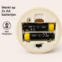HEM HEM LED Kaarsen Set 3 Stuks - Witte Stompkaarsen - Met Afstandsbediening & Timer - Realistisch Kaarsvet Effect - 12 cm Diameter - Inclusief HEM Microvezeldoekje