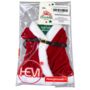 HEM HEM Wijnfles Kerstdecoratie Kerstmanpak Rood Wit - Wijnfleshoes - Flesversiering - Kerst Tafeldecoratie
