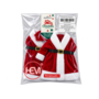 HEM HEM Wijnfles Kerstdecoratie Set 2 Stuks - Kerstjurk & Kerstmanpak - Wijnfleshoes - Flesversiering Rood Wit