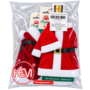 HEM HEM Wijnfles Kerstdecoratie Set 3 Stuks - Kerstjurk Kerstmanpak & Kerstpak Met Muts - Wijnfleshoes - Flesversiering