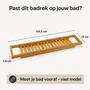 HEM HEM bamboe badrek 64,5 x 15 cm - Badplank voor badkuip