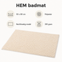 HEM HEM Badmat 50x80 cm Crème - Badkamermat - Met Microvezeldoekje