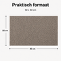 HEM HEM Badmat 50x80 cm Grijs - Badkamermat - Met Microvezeldoekje