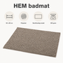HEM HEM Badmat 50x80 cm Grijs - Badkamermat - Met Microvezeldoekje