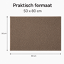 HEM HEM Badmat 50x80 cm Taupe - Badkamermat - Met Microvezeldoekje