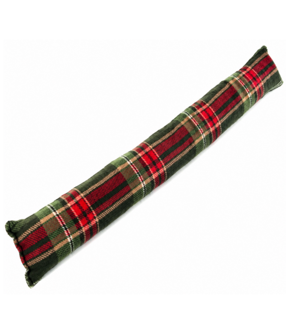 HEM HEM tochtstopper deur 90 cm - Groen-rood geruit - Met microvezeldoek