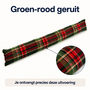 HEM HEM tochtstopper deur 90 cm - Groen-rood geruit - Met microvezeldoek