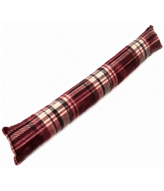HEM HEM tochtstopper deur 90 cm - Bordeaux geruit - Met microvezeldoek