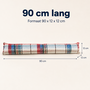 HEM HEM tochtstopper deur 90 cm - Crème geruit - Met microvezeldoek