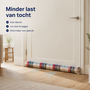 HEM HEM tochtstopper deur 90 cm - Crème geruit - Met microvezeldoek