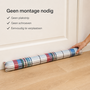 HEM HEM tochtstopper deur 90 cm - Crème geruit - Met microvezeldoek