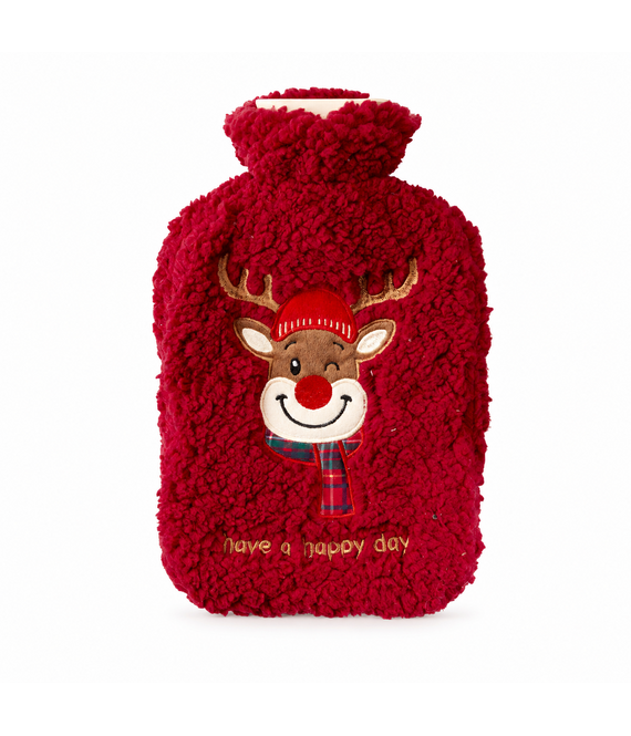 HEM HEM kruik 2L met Hoes - Rood - Rendier - Microvezeldoekje