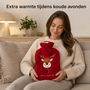 HEM HEM kruik 2L met Hoes - Rood - Rendier - Microvezeldoekje