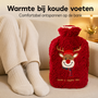 HEM HEM kruik 2L met Hoes - Rood - Rendier - Microvezeldoekje