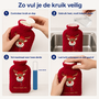 HEM HEM kruik 2L met Hoes - Rood - Rendier - Microvezeldoekje