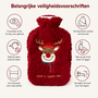 HEM HEM kruik 2L met Hoes - Rood - Rendier - Microvezeldoekje