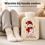 HEM HEM kruik 2L met Hoes - Crème - Sneeuwpop - Microvezeldoekje
