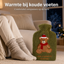 HEM HEM kruik 2L met Hoes - Groen - Kerstbeer - Met HEM Microvezeldoekje