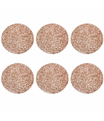 HEM Placemats Rond Ø 38 cm Roségoud  - 6 stuks