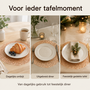 HEM HEM Placemats Rond Ø 38 cm Goud - PVC Tafelmatten - Bordonderleggers - Opengewerkt Bladpatroon - Set van 4