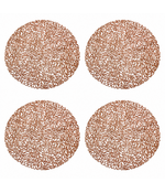 HEM Placemats Rond Ø 38 cm Roségoud - 4 stuks