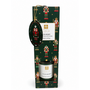 HEM HEM Geurstokjes Iced Berry 100 ml met Gouden Placemat 38 cm - 5 Stokjes - Geurdiffuser - Huisparfum - Kerstdecoratie