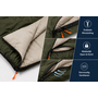 HEM HEM Slaapzak Envelop 200x75 cm Groen – Zomer Slaapzak – Inclusief Opbergzak – Camping – Festival – Logeren - Copy