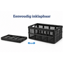 HEM HEM Vouwkrat 32L Zwart – Opvouwbare Opbergkrat – Boodschappenkrat Voor Auto & Thuis – 50×35×25 cm