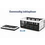 HEM HEM Vouwkrat 32L Wit – Opvouwbare Opbergkrat – Boodschappenkrat Voor Auto & Thuis – 50×35×25 cm