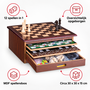 HEM HEM 12-in-1 Houten Spellendoos - Bordspellen en Familiespellen