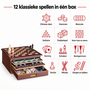 HEM HEM 12-in-1 Houten Spellendoos - Bordspellen en Familiespellen