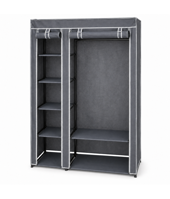 HEM HEM Stoffen Garderobekast - 100x46x174 cm - 5 Stoffen Legplanken