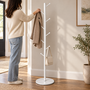 HEM HEM Staande Kapstok Wit - 8 Haken - 175 cm - Met HEM Microvezeldoekje
