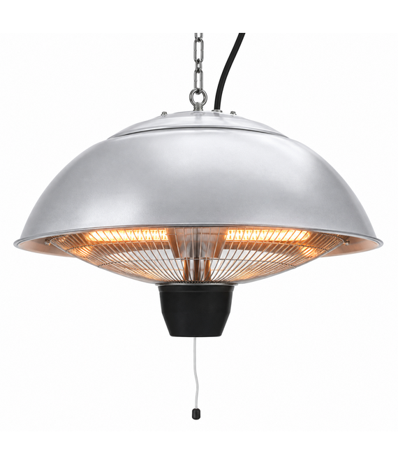 HEM HEM Hangende Terrasverwarmer 1500 W - Halogeen - Elektrisch - Zilver