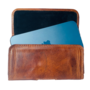 HEM HEM (Rund) Leer Broekriem Hoesje – Geschikt voor iPhone 17 Pro / iPhone 18 Pro – Cognac Bruin Broekriem Telefoonhoesje