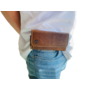 HEM HEM (Rund) Leer Broekriem Hoesje – Geschikt voor iPhone 17 Pro / iPhone 18 Pro – Cognac Bruin Broekriem Telefoonhoesje