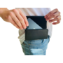 HEM HEM (Rund) Leer Broekriem Hoesje – Geschikt voor iPhone 17 Pro / iPhone 18 Pro – Zwart Broekriem Telefoonhoesje