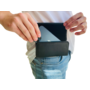 HEM HEM (Rund) Leer Broekriem Hoesje – Geschikt voor iPhone 17 Pro Max / iPhone 18 Pro Max – Zwart Broekriem Telefoonhoesje