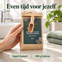 HEM HEM Badzout Cadeauset - 3 Geuren - 3 x 200 g - Sinaasappel, Pompoen en Appel-Kaneel - Met Houten Schepjes - Inclusief HEM Microvezeldoekje