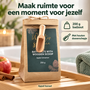 HEM HEM Badzout Cadeauset - 3 Geuren - 3 x 200 g - Sinaasappel, Pompoen en Appel-Kaneel - Met Houten Schepjes - Inclusief HEM Microvezeldoekje